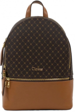 Mochila Couro Classe Couro Feminina Monograma ref.2425