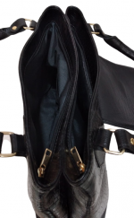 Bolsa Couro Romana ref.2356 Preta - Imagem 5