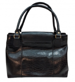 Bolsa Couro Romana ref.2356 Preta - Imagem 2