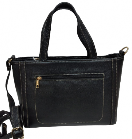 Bolsa Couro Romana ref. 2226 Preta