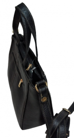 Bolsa Couro Romana ref. 2226 Preta - Imagem 3