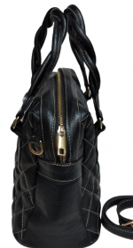 Bolsa Couro Romana ref. 2221 Preta - Imagem 3